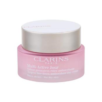 Clarins Multi-Active 50 ml denní pleťový krém pro ženy poškozená krabička na suchou pleť; na dehydratovanou pleť; na unavenou pleť