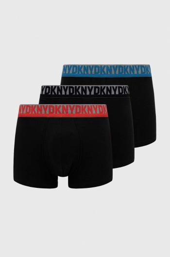 Boxerky Dkny 3-pack pánské, černá barva