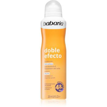 Babaria Deodorant Double Effect antiperspirant ve spreji na zpomalení růstu chloupků 200 ml
