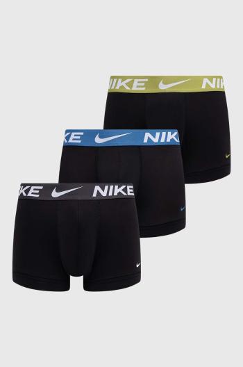 Boxerky Nike 3-pack pánské, černá barva