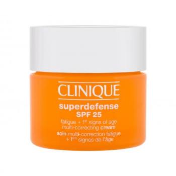 Clinique Superdefense Multi-Correcting SPF25 50 ml denní pleťový krém na suchou pleť; proti vráskám; na rozjasnění pleti; zpevnění a lifting pleti