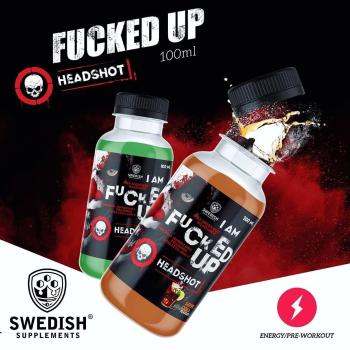 Fucked Up Headshot - Swedish Supplements 16 x 100 ml. Green Apple