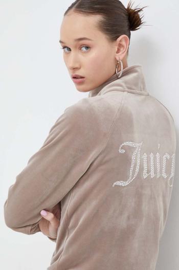 Mikina Juicy Couture dámská, béžová barva, s aplikací