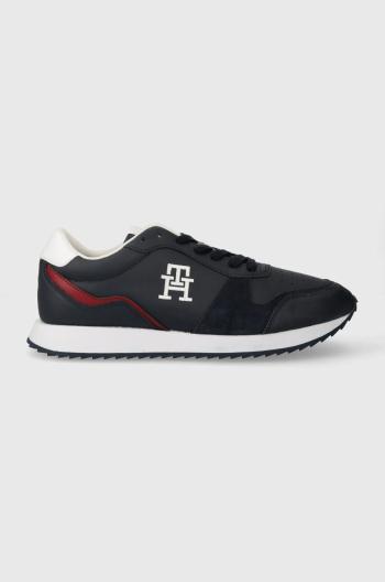 Sneakers boty Tommy Hilfiger RUNNER EVO LTH MIX tmavomodrá barva, FM0FM04959