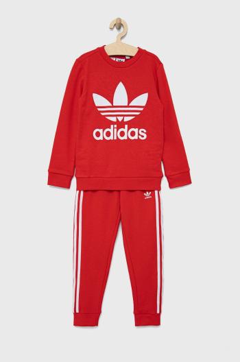 Dětská tepláková souprava adidas Originals HC1994 červená barva