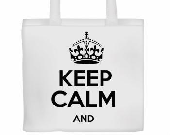 Plátěná nákupní taška Keep calm