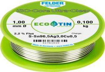 Pájecí cín Felder Löttechnik ISO-Core "Ultra Clear" SAC305, cívka, 0.100 kg, 1 mm