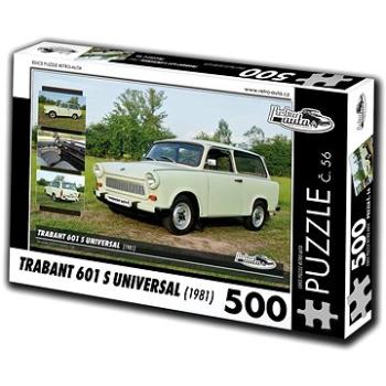 Retro-auta Puzzle č. 56 Trabant 601 S Universal (1981) 500 dílků (8594047726563)