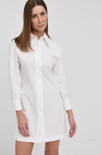 Šaty Victoria Beckham bílá barva, mini, jednoduchý