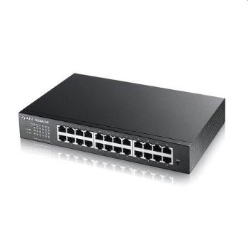 Zyxel GS1900-24Ev2, 24-port Desktop Gigabit Web Smart switch: 24x Gigabit metal, IPv6, 802.3az (Green), GS1900-24E-EU0102F