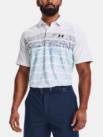 Under Armour UA Iso-Chill Psych Stripe Polo triko Bílá