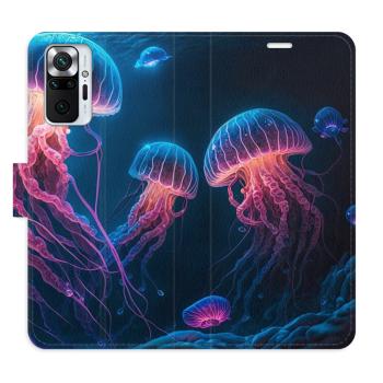 Flipové pouzdro iSaprio - Jellyfish - Xiaomi Redmi Note 10 Pro