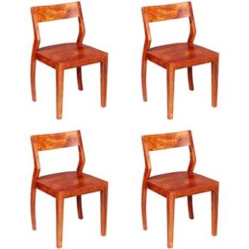 Jídelní židle 4 ks masivní akáciové dřevo sheesham (279137)