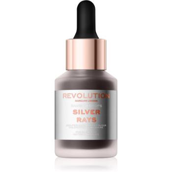 Revolution Haircare Rainbow Drops tónovací barva na vlasy odstín Silver Rays 30 ml