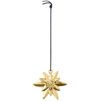Vánoční ozdoba na stromeček WINTER FLOWER Rosendahl 6,5 cm zlatá