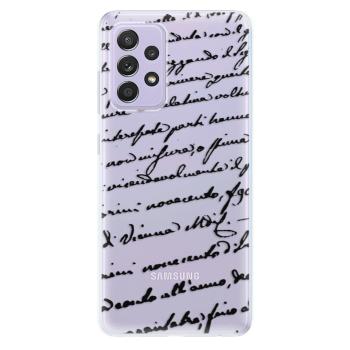 Odolné silikonové pouzdro iSaprio - Handwriting 01 - black - Samsung Galaxy A52/A52 5G