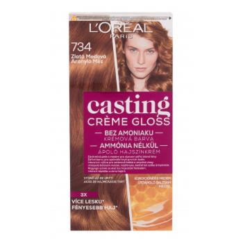 L'Oréal Paris Casting Creme Gloss 48 ml barva na vlasy pro ženy 734 Golden Honey na barvené vlasy; na všechny typy vlasů
