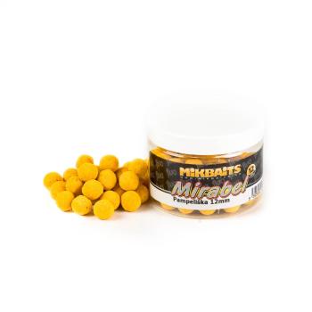 Mikbaits Boilie Mirabel Fluo 12mm 150ml - Pampeliška