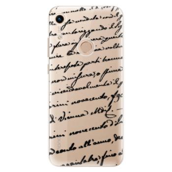 Odolné silikonové pouzdro iSaprio - Handwriting 01 - black - Huawei Honor 8A