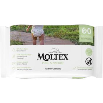 Moltex Pure & Nature Baby Wipes vlhčené ubrousky pro děti 60 ks