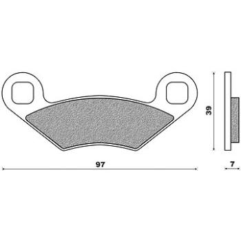 Newfren brzdové destičky (směs OFF ROAD ATV SINTERED) (2ks) M502-677 (M502-677)