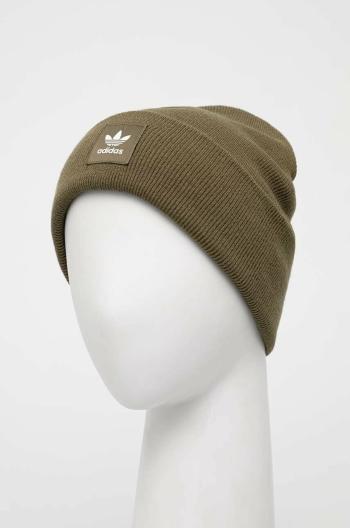 Čepice adidas Originals zelená barva