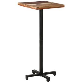 Bistro stůl čtvercový 50x50x110 cm masivní recyklované dřevo (320294)