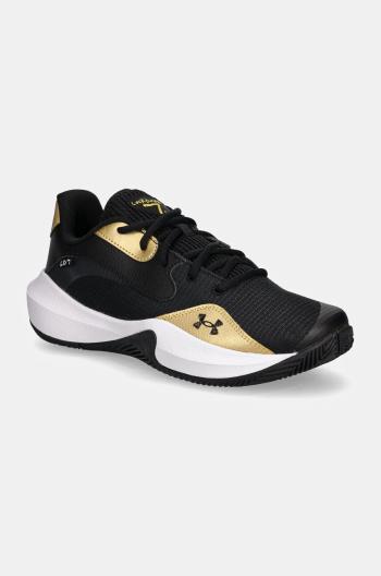 Basketbalové boty Under Armour Lockdown 7 Low černá barva, 3027646