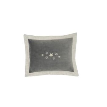 Be Be 's Collection Cuddly Cushion Star Grey 30x40 cm