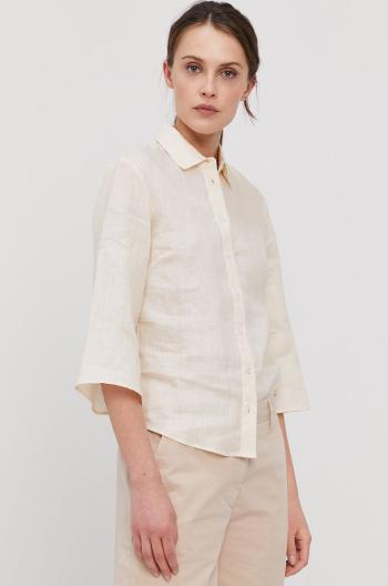 Košile Pennyblack dámská, krémová barva, regular, s klasickým límcem