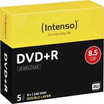 DVD+R DL 8.5 GB Intenso 4311245, 5 ks, Jewelcase