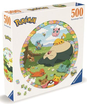 Ravensburger Kruhové puzzle: Roztomilí Pokémoni 500 dílků