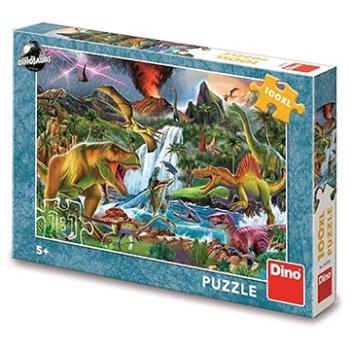 Boj dinosaurů 100 XL puzzle (8590878343535)