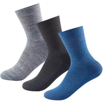 Devold DAILY MERINO MEDIUM SOCK 3PK Unisex ponožky, šedá, velikost 41-46