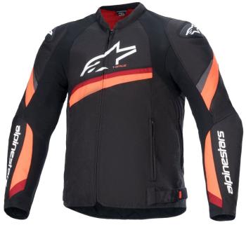 Alpinestars T-GP Plus V4 Jacket Black/Red/Fluo XL Textilní bunda