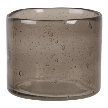 Svícen na čajovou svíčku se zakaleným sklem - 8*10 cm 6GL3027