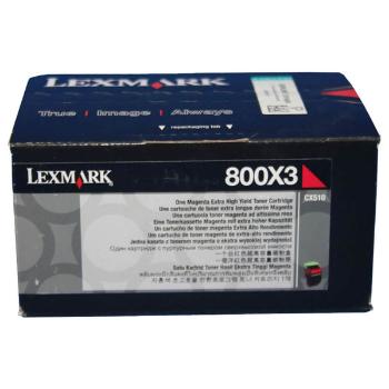 LEXMARK 80C0X30 - originální toner, purpurový, 4000 stran