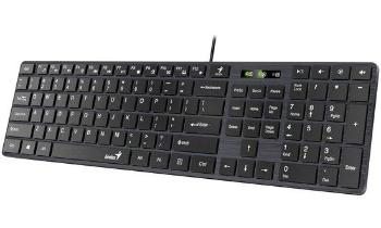 GENIUS klávesnice Slimstar 126 USB CZ+SK černá, 31310017403