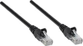 Síťový kabel RJ45 Intellinet 739917, CAT 6, U/UTP, 25.00 cm, černá