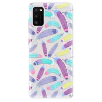 Odolné silikonové pouzdro iSaprio - Feather Pattern 01 - Samsung Galaxy A41