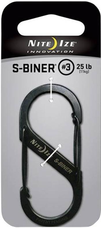 NITE Ize Dvojitý karabiner s-Binner vel.3, černá NI-SB3-03-01 S-Biner Gr. 3