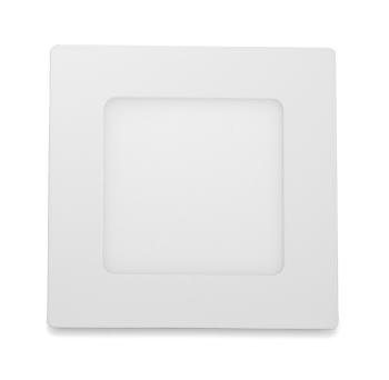 LED Solution Bílý vestavný LED panel hranatý 120 x 120mm 6W Barva světla: Denní bílá LED-WSQ-6W/4100