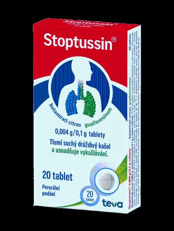 Stoptussin 0,004 g/0,1 g 20 tablet