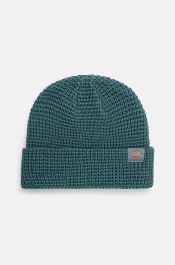 Čepice Dickies Woodworth Waffle Beanie zelená barva, DK0A4XFD