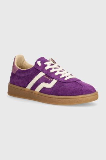 Kožené sneakers boty Gant Cuzima fialová barva, 29531693 G507