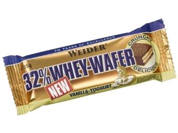 Tyčinka: 32 % Whey-Wafer - Weider 35 g Vanilla+Joghurt