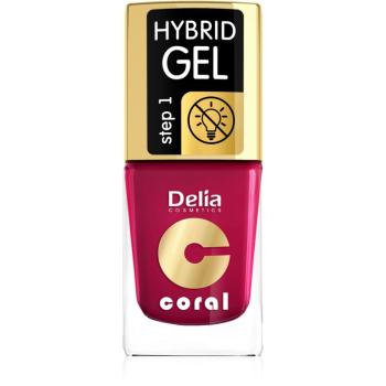 Delia Cosmetics Coral Nail Enamel Hybrid Gel gelový lak na nehty odstín 06 11 ml