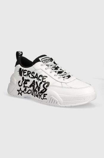 Kožené sneakers boty Versace Jeans Couture Stargaze bílá barva, 77YA3SF1 ZP328 003