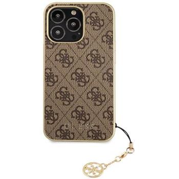 Guess 4G Charms Zadní Kryt pro Apple iPhone 13 Pro Brown (8596311161841)