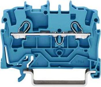 Průchozí svorka Wago 2002-1204, pružinová, 5,2 mm, modrá